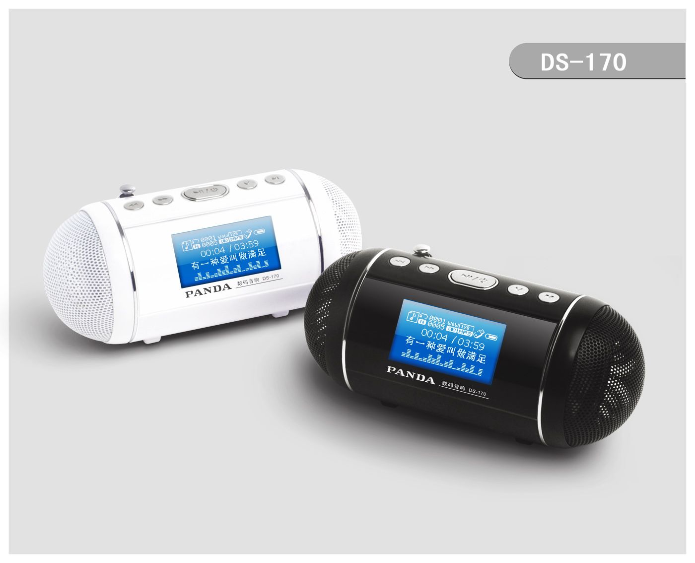 DS-170 MIni Speaker & LCD / FM Radio FM stereo radio