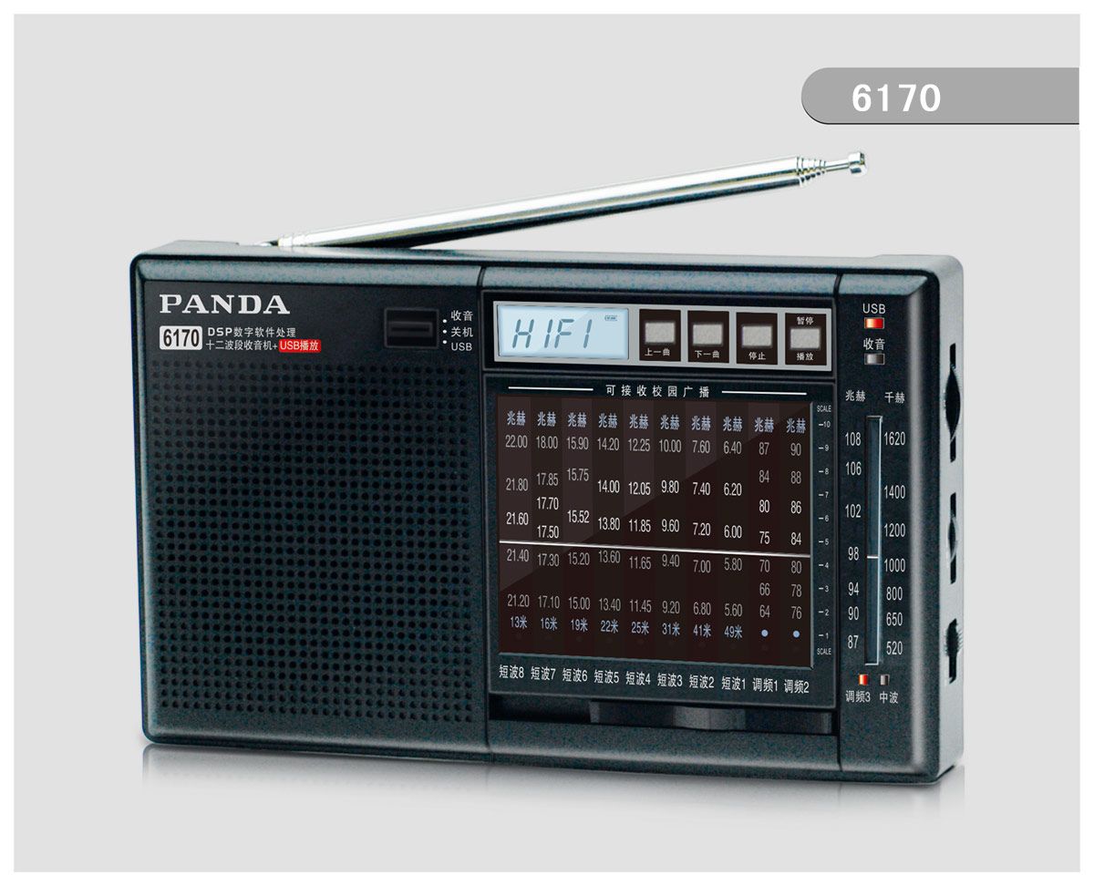 6170 AM/FM (1-3) /SW (1-8) 12 BAND RADIO